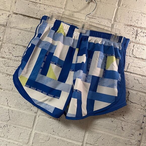 Nike Blue Green Athletic Short Built in Brief Dr--fit Small - Picture 4 of 11